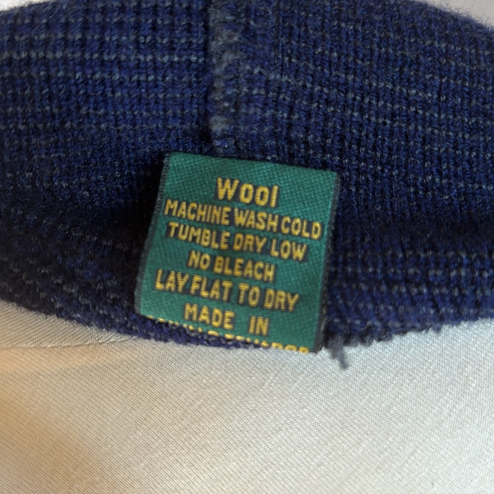 Solid Wool American Flag Hooded Sweater - image 3